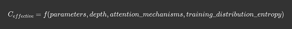 Effective information encoding capacity